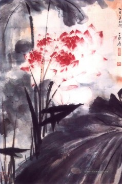 张大千 Zhang Daqian Chang Dai chien Werke - Chang dai chien lotus 13 alte China Tinte